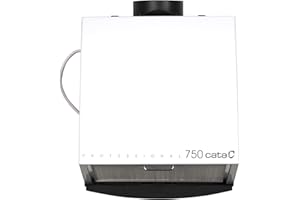 Cata 750 L cocinas | Modelo Professional 750L silencioso | Extractores de aire | 119 Vatios de potencia | Color W, 49 Decibelios, Metal, De plástico, Blanco y gris