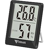 DOQAUS Digital Room Thermometers, Mini Humidity Meter, Hygrometer Thermometer with Comfortable Icons, Thermometer Room Temper