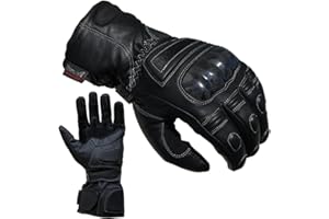 ‎PROANTI PROANTI Motorradhandschuhe Leder Regen Winter Motorrad Handschuhe - Größen XS-XXXL