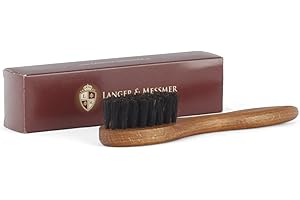 LANGER & MESSMER EXKLUSIVE SCHUHMODE HEIDELBERG Langer & Messmer Premium cepillo aplicador | Cepillo hecho de crin denso para aplicar crema para zapatos