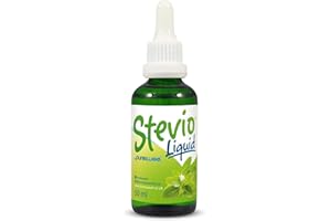 PURESWEET Stevio® Stevia Gouttes liquides 50 ml, stévia pure, 100 % naturel, édulcorant zéro calorie, flacon en verre.