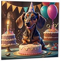 Anniversaire De Teckel | Vecteur Premium