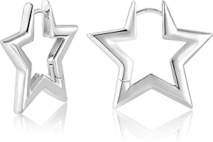 ALEXCRAFT Orecchini Donna Cerchio Ago Argento 925 Geometrici 14K Oro Placcato