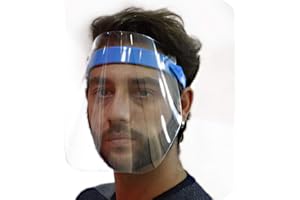 D-LOCK Visiera Schermo Protettivo BASIC Uomo Donna (Celeste)