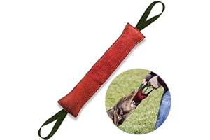 MAIYADUO mordedor Perro, con Dos Asas, 40 cm, K9 Dummy y motivador canino Resistente y Duradero, Juguetes para Perros de Entrenamiento