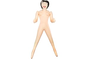 Henbrandt Inflatable Woman 150cm Blow Up Female Doll Stag Do Hen Night Party Decorations Photo Booth Props Fake Girlfriend Novelty Secret Santa Joke Gift for Men