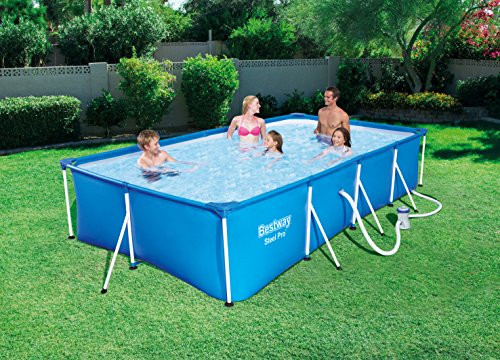Bestway Steel Pro Frame Pool Set mit Filterpumpe, 400 x 211 x 81cm - 2