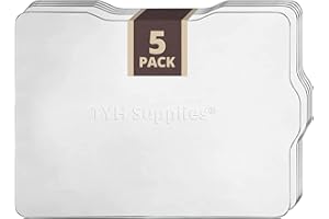 TYH Supplies 5 Pack Drip Tray Liners for Grill | Compatible with Traeger Ironwood 650 Grill Drip Tray BAC506 | Disposable Aluminum Grill Tray for Catching Grease | 21 x 15.5 Inch - Folded