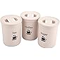 Asian Plastowares - 10000411 Plastic Accurate Seal Container, 850ml, Set of 3, Beige