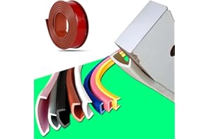 FSHANYUE Furniture Banding U-Shaped TPE Edge Guard Strips, Wooden Board Edging Strips for Cabinet Wardrobe Table Worktop Wood Board and Shaped Cut-Outs, Edging Tape, Edge Banding (3m×18mm,Brown)