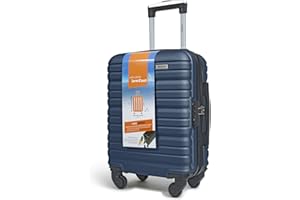 KINSTON Valise Cabine pour EasyJet 4 Roues Détachables Taille LowCost - Bagage à Main Léger et Durable, Roues Pivotantes Amovibles Démontable - Bleu