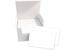 OCEANPADS 200 Pcs Blank Cards – Business Message Cards, DIY Craft Paper, Flash Cards for Learning, Study, Notes, Memory, and Gift Tags – 3.35 x 2.17 inches (85mm x 55mm)