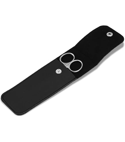 Professionelle Friseur-Scherentasche Aus Leder – 8,5x21,5 Cm, Wasserabweisend, Mit Reißverschluss
