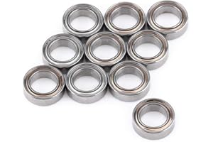 YANMIS Rodamientos de bolas, 10pcs MR85ZZ Rodamientos de bolas de doble blindaje 5x8x2.5mm rodamientos de acero para impresora 3D, Modelo de fabricación