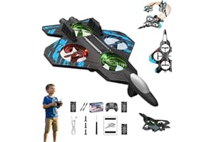GENERIC Skyriders Rc Jet,2026 Upgraded For Sky Riders RC Jet,Rc Stunt Fighter JetToy for Kids with 360° Flips & LED Lights,Christmas Remote Control Helicopter,Foam Remote Control Airplane for Kids Adult