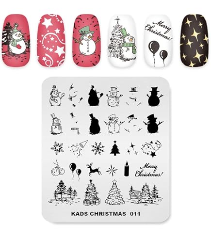 Halloween-Nagelstempel-Platte – Mit Kürbis, Geist & Totenkopf Motiven, Edelstahl 7x8 Cm