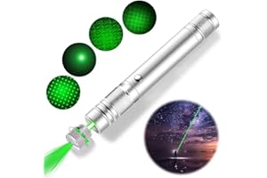 QEBIDVL Teaching Torches with USB Portable Long Range Rechargeable Torch Green Light Multifunctional Small Torches Super Bright Suitable for Outdoor and Sales Display Teachers, Astronomy Enthusiasts