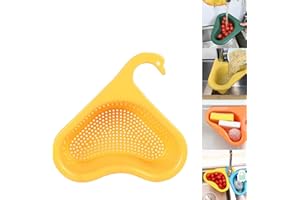 HIDRUO Strainer Pro, Faucet Hanging Filter Basket, Kitchen Sink Drain Basket Swan, Sink Bounce Core Drain Strainer, Multifunctional Drain Basket (D)
