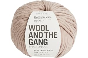 Wool and the Gang Crazy Sexy Wool, Sandtrooper Beige (079), 200g