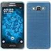 Produktbild PhoneNatic Case für Samsung Galaxy A5 (A500) Hülle Silikon hellblau Iced Cover Galaxy A5 (A500) Tasche + 2 Schutzfolien