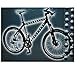 Produktbild Unbekannt Fahrrad Aufkleber - Motiv Mond / Erde Weltraum Weltall Welt Grau Schwarz Jungen - Fahrradsticker / Fahrradaufkleber - Fahrräder Fahrradskin - Universal - für Kinder & Erwachsene