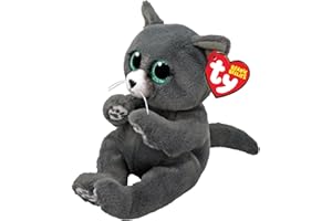Ty Binx Russian Blue Cat Beanie Bellies Regular - Squishy Beanie Baby Miękkie pluszowe zabawki - kolekcjonerski pluszaki pluszaki
