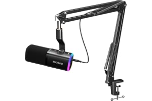 MAONO Dynamic Gaming Microphone: USB/XLR Podcast Mic with Boom Arm, Software, PC Mic for Gamer- Podcast Setup for Streaming, Recording Studio, YouTube Content Creation Online Chat-PD100XS