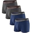 DAVID ARCHY Men's Boxers, Men's Briefs, Men's Trunks Underwear Bamboo Mens Boxer Shorts Multipack, Ultra Soft and Breathable