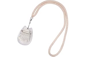 Alnicov Piano Kalimba de 8 teclas, piano de dedo acrílico Super MiNi con cordón adecuado para principiantes en cumpleaños Navidad y fiesta (forma de orejas de gato)