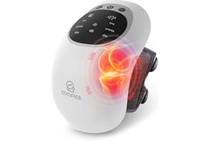 COMFIER Masajeador de Rodilla Inalámbrico con Calor, Masaje Rodilleras por Vibración, Rodillera Calentable con Pantalla LED Grande, Correas Ajustables, Regalo para Hombres y Mujeres