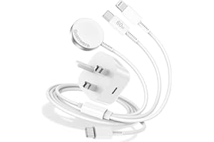 SUSNWERE 3 in 1 Apple Watch Charger,USB C Fast Charger for iWatch and iPhone,2M Multi Apple Watch Charging Cable with 20W USB-C Plug for iWatch Ultra 3/SE 3/11/10/9/8/3,iPhone 17 16 15 14-11,iPad/Airpods
