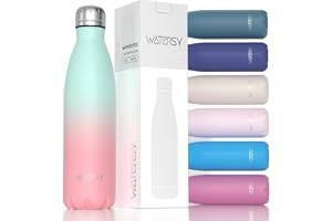 WATERSY 500 ml termos i rostfritt stål – vakuumisolerad med dubbla väggar, läckagesäker, BPA-fri – håller 24 timmar kall och varm 12 timmar – perfekt för sport och resor (blå