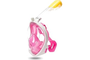 Vitare Snorkel Mask for Adults and Kids, Full Face Snorkel Mask, 180° Wide View Diving Mask, New Breathing System Snorkel Set with Detachable Camera Mount, Scuba Mask