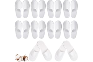 KARELLS Ciabatte Monouso per Hotel Ospiti,Ciabatte Hotel Monouso per Uomo e Donna,10 Paia Pantofole da Spa, Taglia unica, Pantofole Ospiti Antiscivolo Portatili per Hotel e Viaggi a Casa