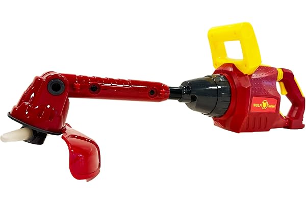 Red Tool Box Batteritrimmer med ljus- och ljudeffekter Wolf Garten Design I Batteritrimmer leksak I leksak för barn från 3 år