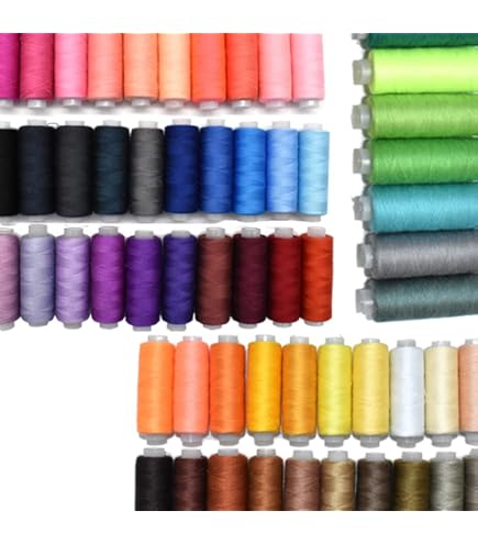 Brother Sewing Machine Aazon.co: 60 Colors Sewing Thread Spool Kit 250 Yards Per Polyester Black Sewing Thread