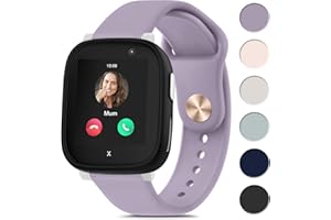 YLK Kinder Armband kompatibel mit Xplora X6 Play Armband für Mädchen Jungen, Weiches Sicheres Silikon Armbänder Wasserdichtes Sport Ersatzarmband für Xplora X6 Uhrenarmbänder, Taro Lila