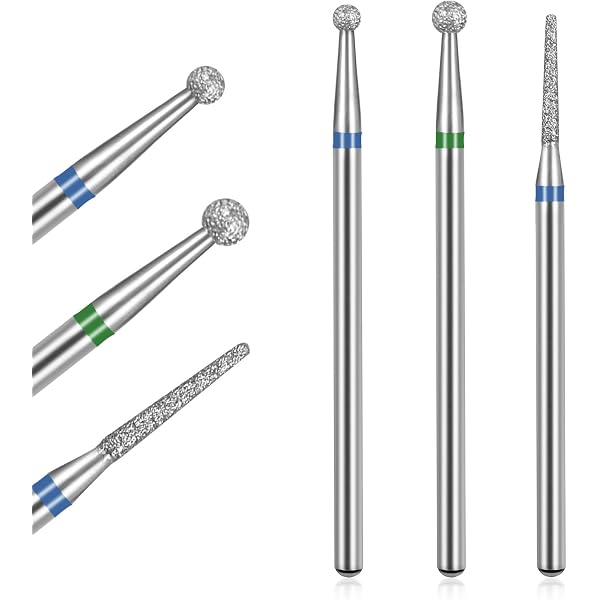Professioneller Nagelhautbohrer-Set – Runde Kugelkopf-Fräser Aus Edelstahl (2.7mm)