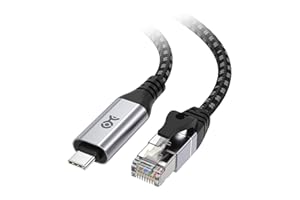 Cable Matters Plug & Play USB C to Gigabit Ethernet Cable 1.8m – Direct USB-C to Ethernet Connection, Thunderbolt 4/5 Compatible, Ideal for MacBooks, Laptops, and USB4 Devices