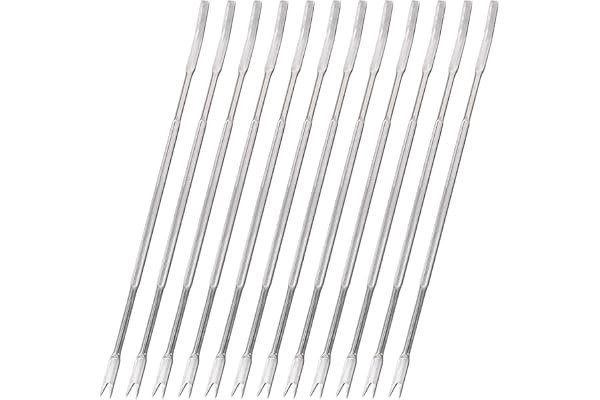 BESTONZON 12pcs Fruits de Mer Cracker acier inoxydable mollusques et crustacés fourchettes Crabe et outil de Casse-noix de cuisine