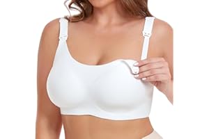 JOYTREE Still-BH Ohne Bügel Seidig Glatt Schwangerschafts BH Nahtloser Mutterschaft BH Umstands BH mit Zusätzlichen BH-Verlängerungen Stillen und Schlaf BH für Damen