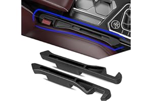 LSYPY 2PCS Car Seat Gap Filler, 2025 Neu Lückenfüller für Autositze, Kann das Lückenproblem zwischen dem Sitz und der Konsole einiger Modelle lösen (schwarz)