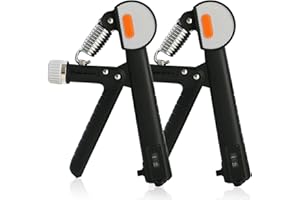 MUMUWIND Confezione da 2 rinforzatori per presa delle mani, allenamento avambraccio, hand grip trainer resistenza regolabile 5-60 kg, perfetto per l'allenamento e il recupero delle mani