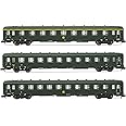 Arnold - SNCF, 3-unit pack DEV AO coaches (A9, 2 x B10), green, ep. III