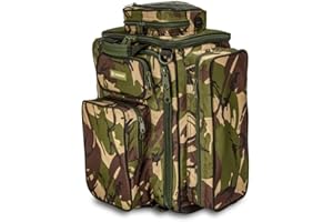 Saber - Compact Rucksack - 30 x 22 x 26cm - Ideal For Fishing Gear, Fishing Tackle & Other Fishing Accessories - External Pockets - Elasticated Straps - Organised & Secure - Multiple Uses