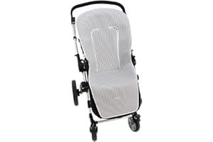 Funda de Verano para Silla Paseo Universal Rosy Fuentes- Colchoneta para Carrito Bebé- Transpirable-Compatible con Bugaboo, Jane, Concord, Baby Jogger, Bebecar…0-gris