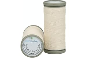 MEZ R-Poly Filo per Cucire Universale, Spessore: 120, Confezione: Bobina da 100 M Écru Fili per Cucire