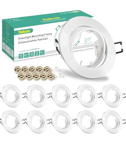 4 X Faretto Led Da Incasso Spot 9W 230 V Faretti - Rotondo ?13,5 Cm
