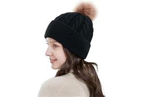 WKTRSM Sombrero Invierno Gorros de Punto Gorras para Mujeres Crochet Cálido Suave Sombreros de Esqui