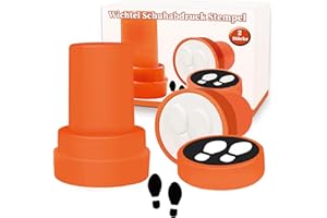 YUNSTK 2 Stück Wichtel Stempel Schuhabdruck, Wichtel Zubehör Wichtel Fußabdruck, Mini Stempel Füßchen für Miniatur Puppenhaus Dekor, Wichtelzubehör Wichtel Fußabdruck Motiv Spuren im Schnee 12